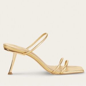 Cult Gaia Lydia Sandals Gold Strappy Heels